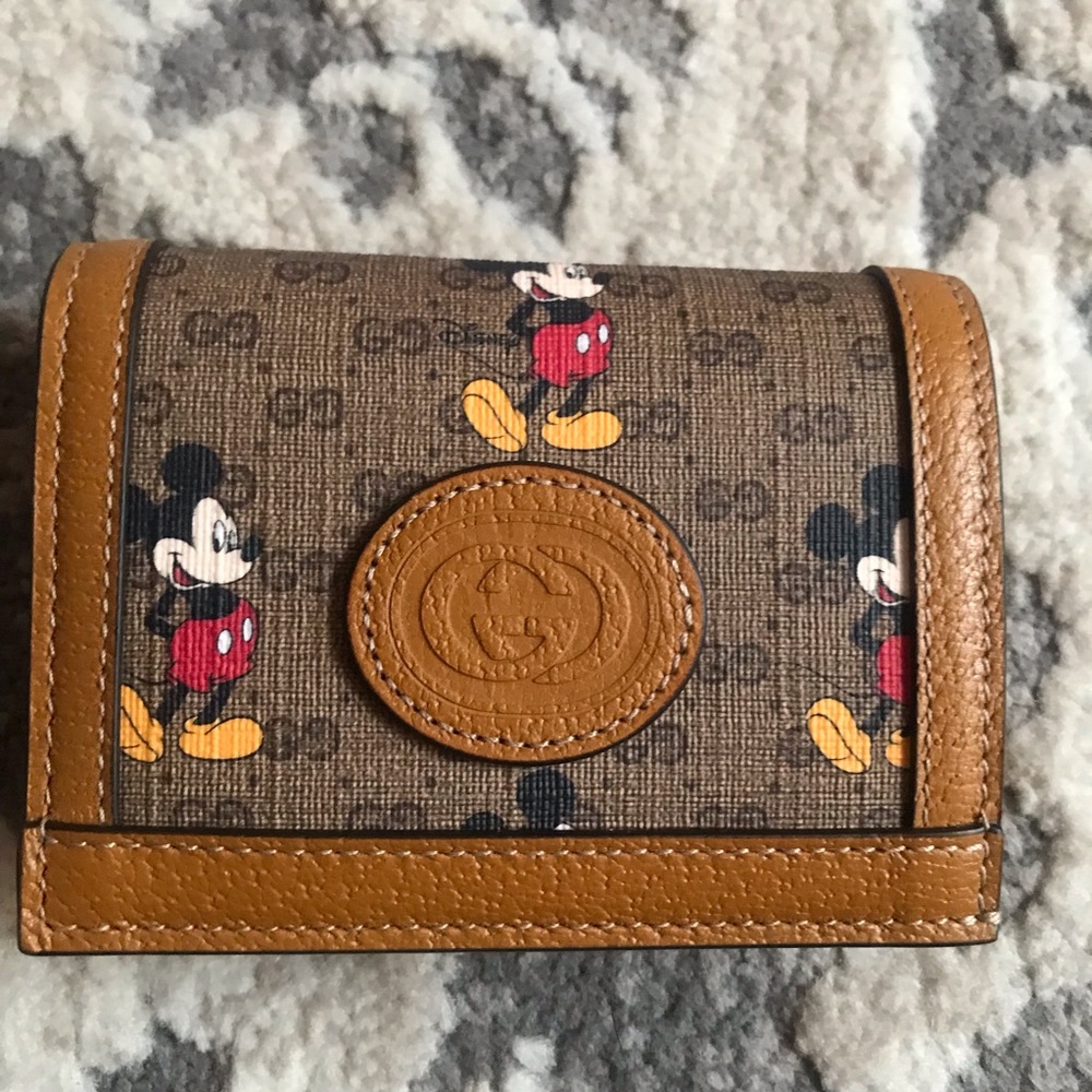 Gucci x Disney Bifold Compact Wallet Card Case Holder